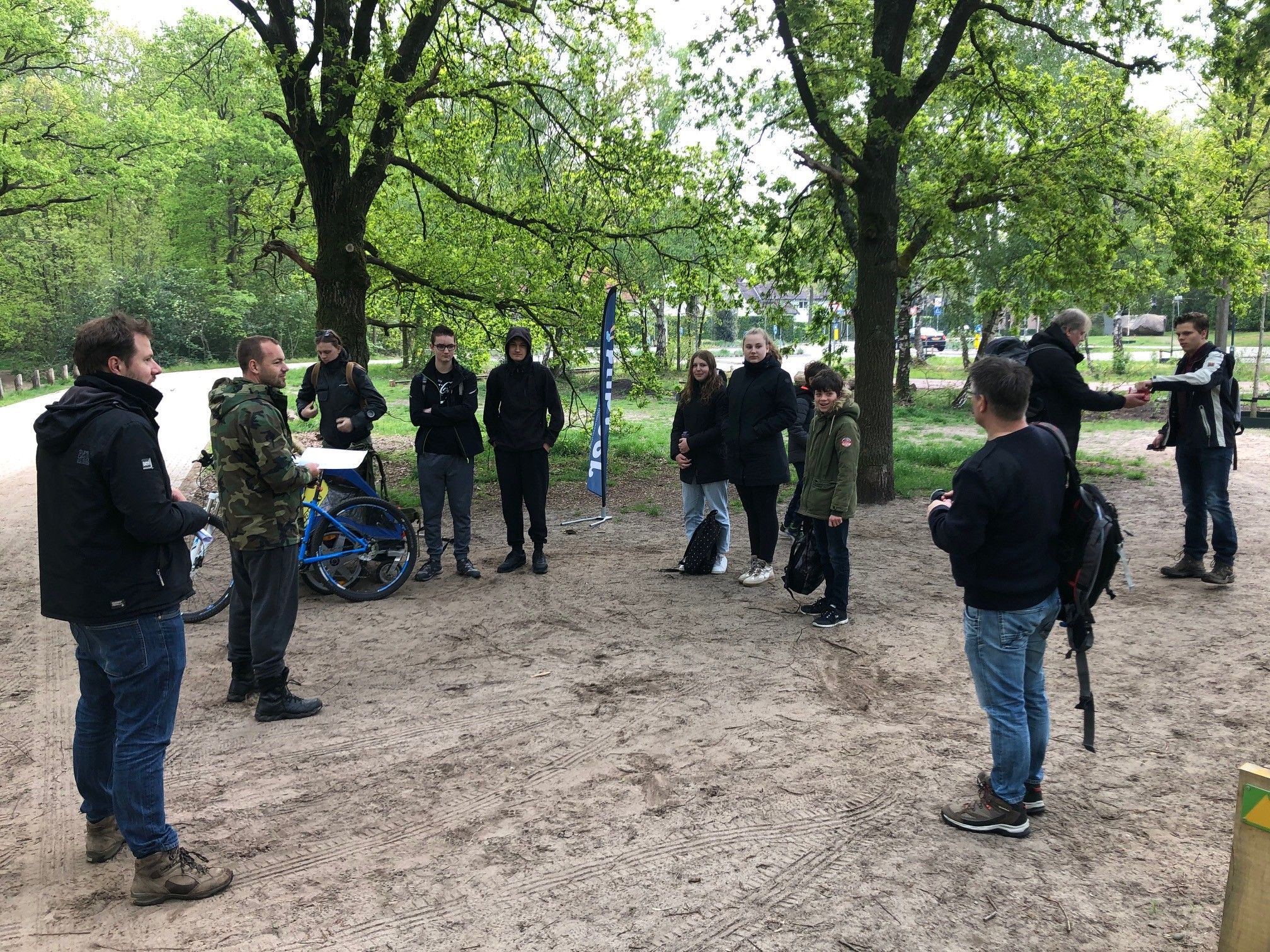 Kompasloop in het bos bij Vught